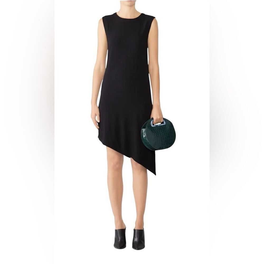 Nicole Miller Black Asymmetrical Dress Size Small LBD